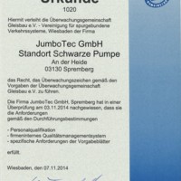 Pos. 10 - 141107_Urkunde_UEZ_Gleisbau_e.V